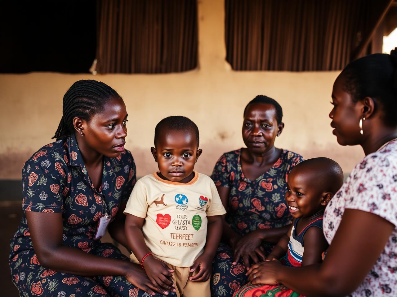 Travailleurs sociaux de Creuset Togo en intervention familiale